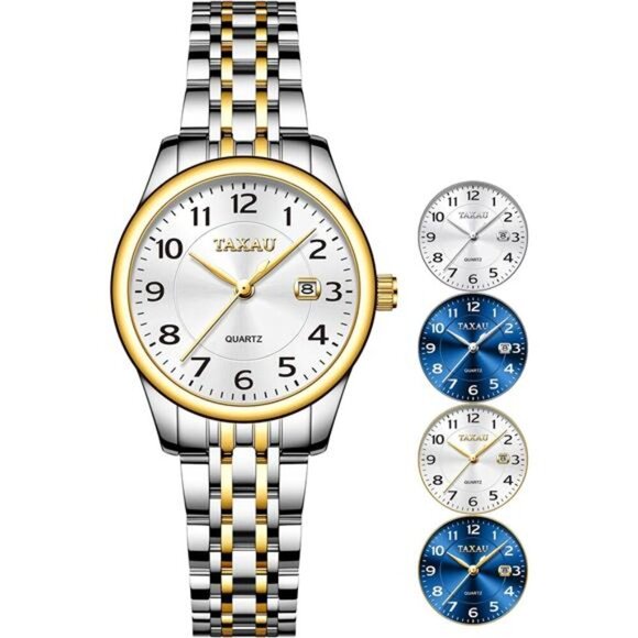 Silver Stainless Steel Classic Waterproof Watches Small Face Easy to Read Quartz main image 5